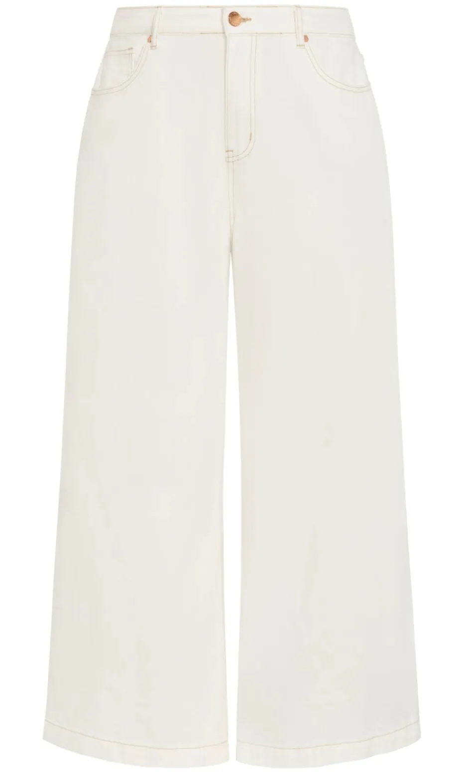 Harley Fit Piper Palazzo Regular Jean - white