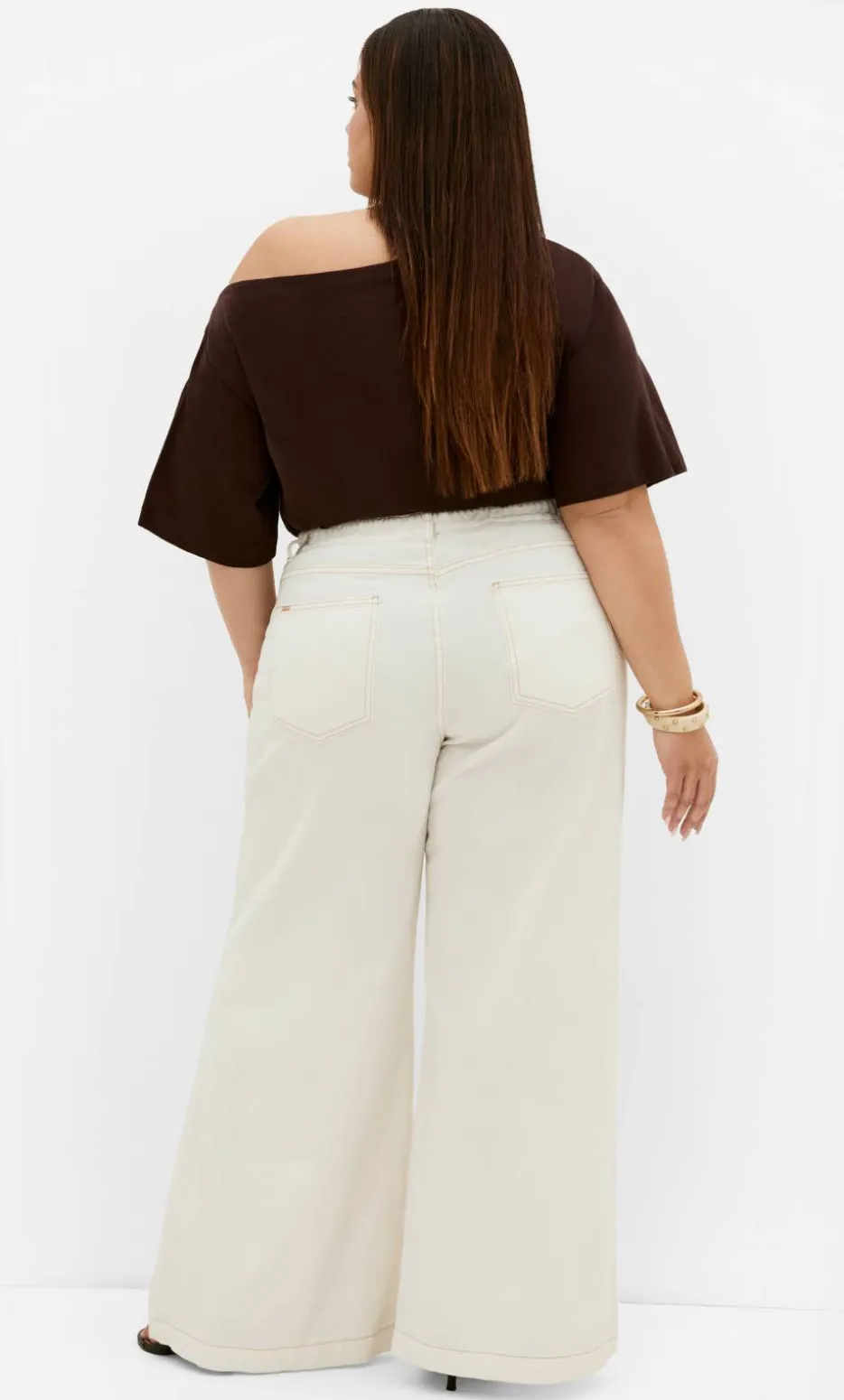 Harley Fit Piper Palazzo Regular Jean - white