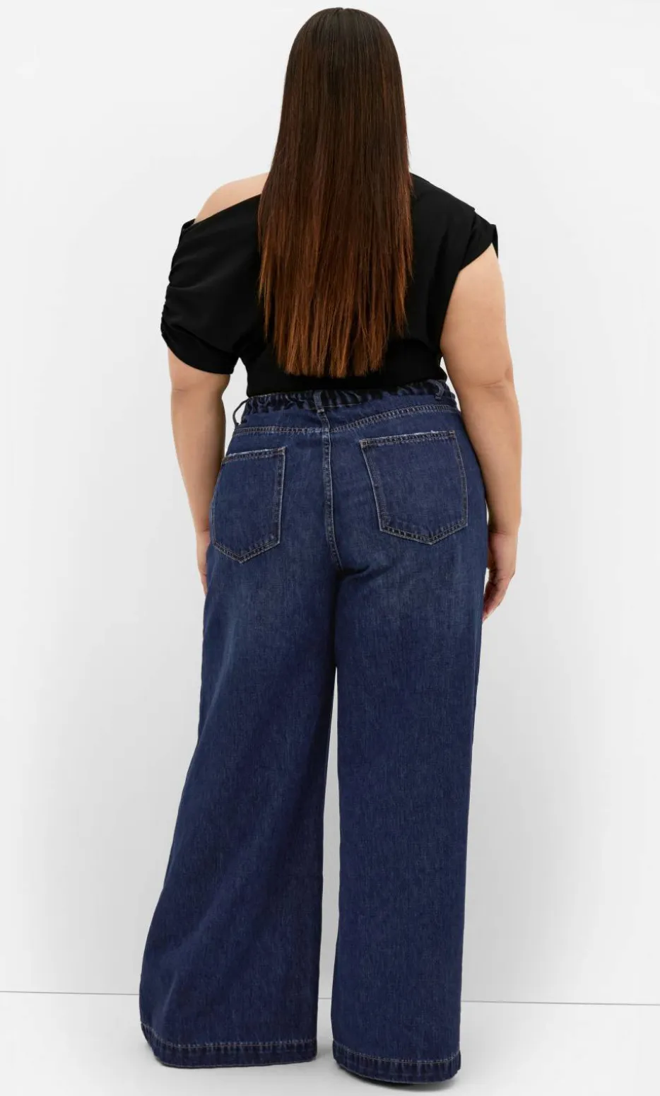 Harley Fit Piper Palazzo Regular Jean - dark wash
