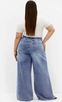 Harley Fit Piper Palazzo Regular Jean - mid wash