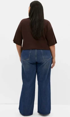 Harley Fit Talia Wide Leg Jean - dark wash