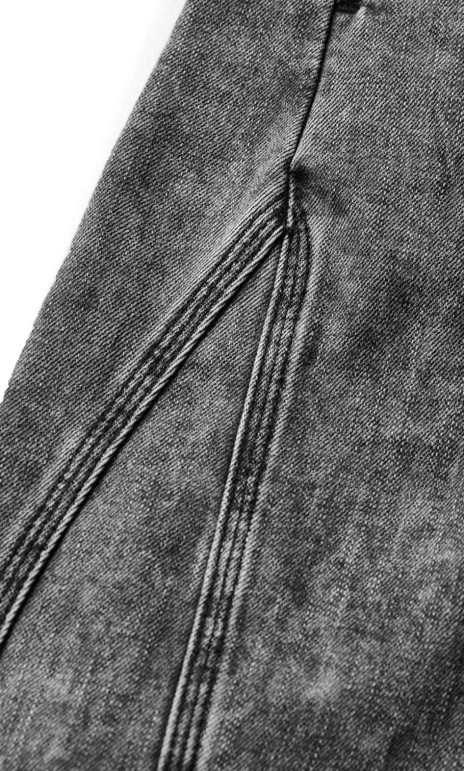Harley Fit Tess Barrel Leg Ankle Grazer Jean - grey acid wash
