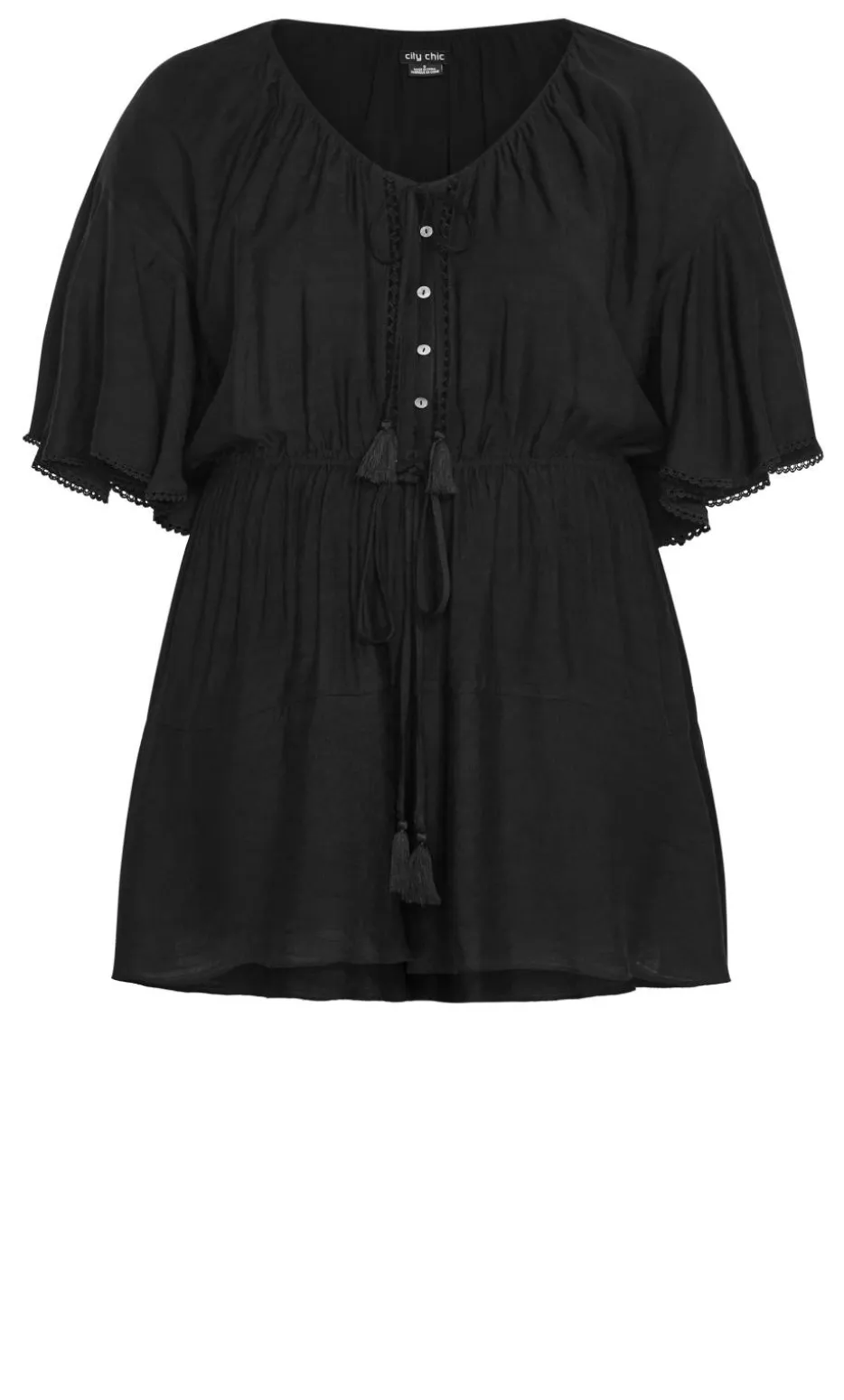 Harlow Lace Playsuit - black