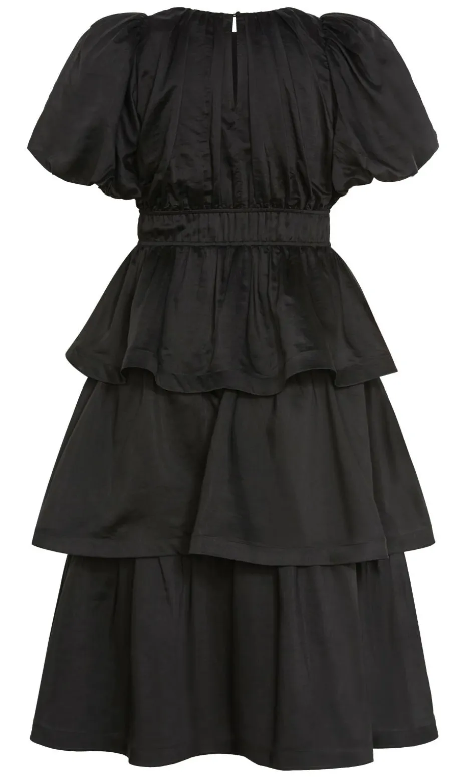 Heavenly Ruffle Maxi Dress - black