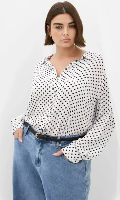 Hesper Mews Spot Shirt - white