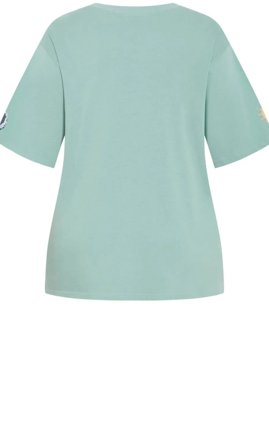 Indigo Cactus Oversized Cotton Tee - sage