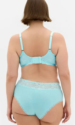 Iris 3 Pack Cotton Cheeky Panty - pink icing blue tint teal