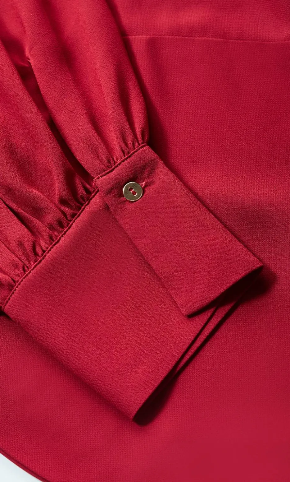 Jane Tie Hem Shirt - ruby