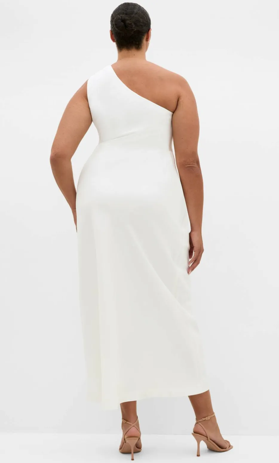 Jayne One Shoulder Maxi Dress - ivory