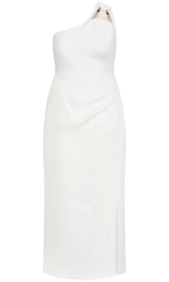Jayne One Shoulder Maxi Dress - ivory