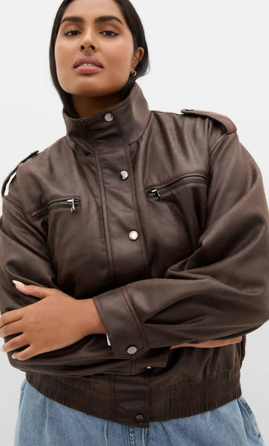Jorja Bomber Jacket - chocolate
