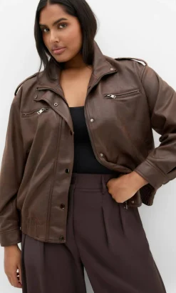 Jorja Bomber Jacket - chocolate