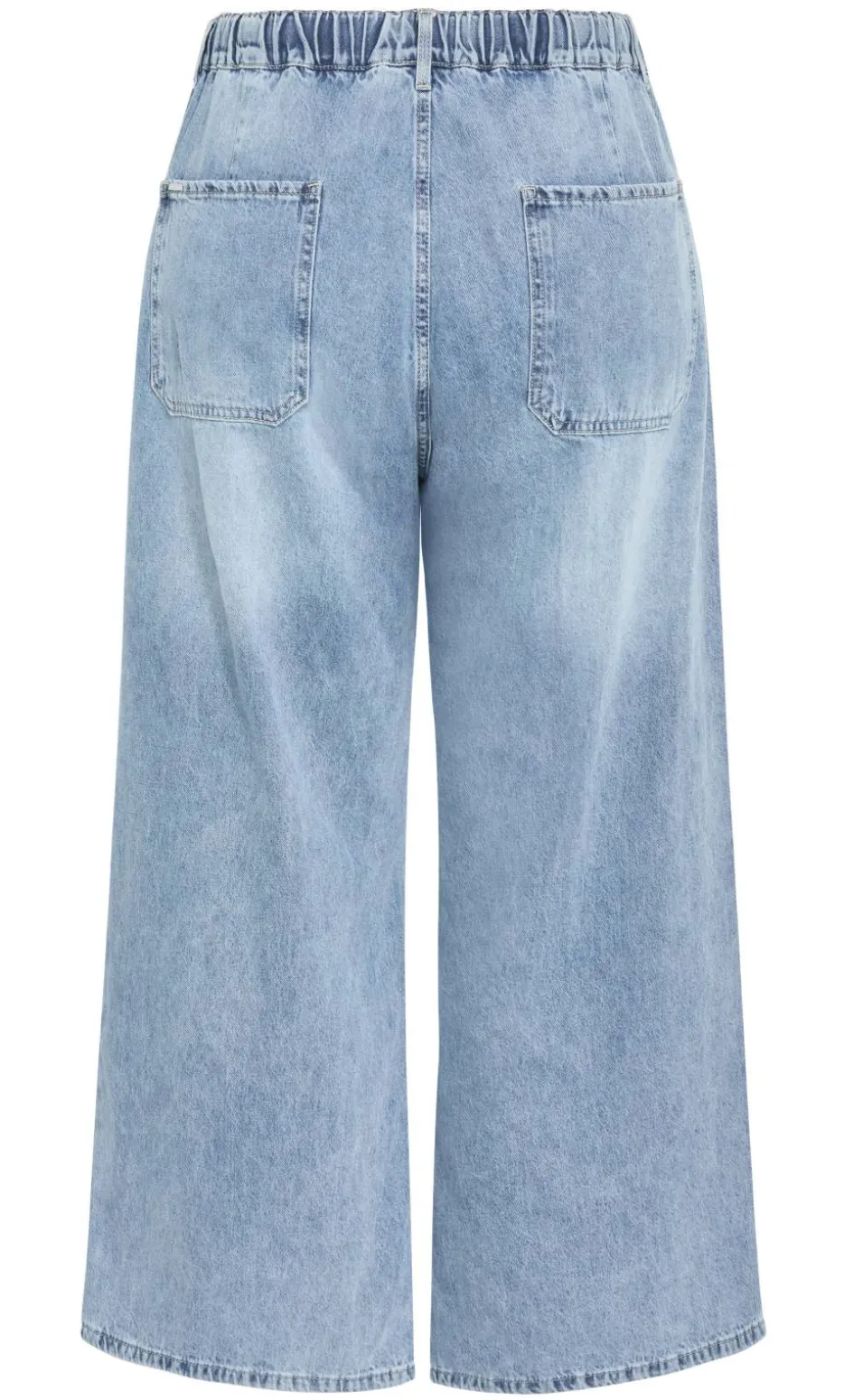 Jorja Wide Leg Crop Denim Pant - light wash