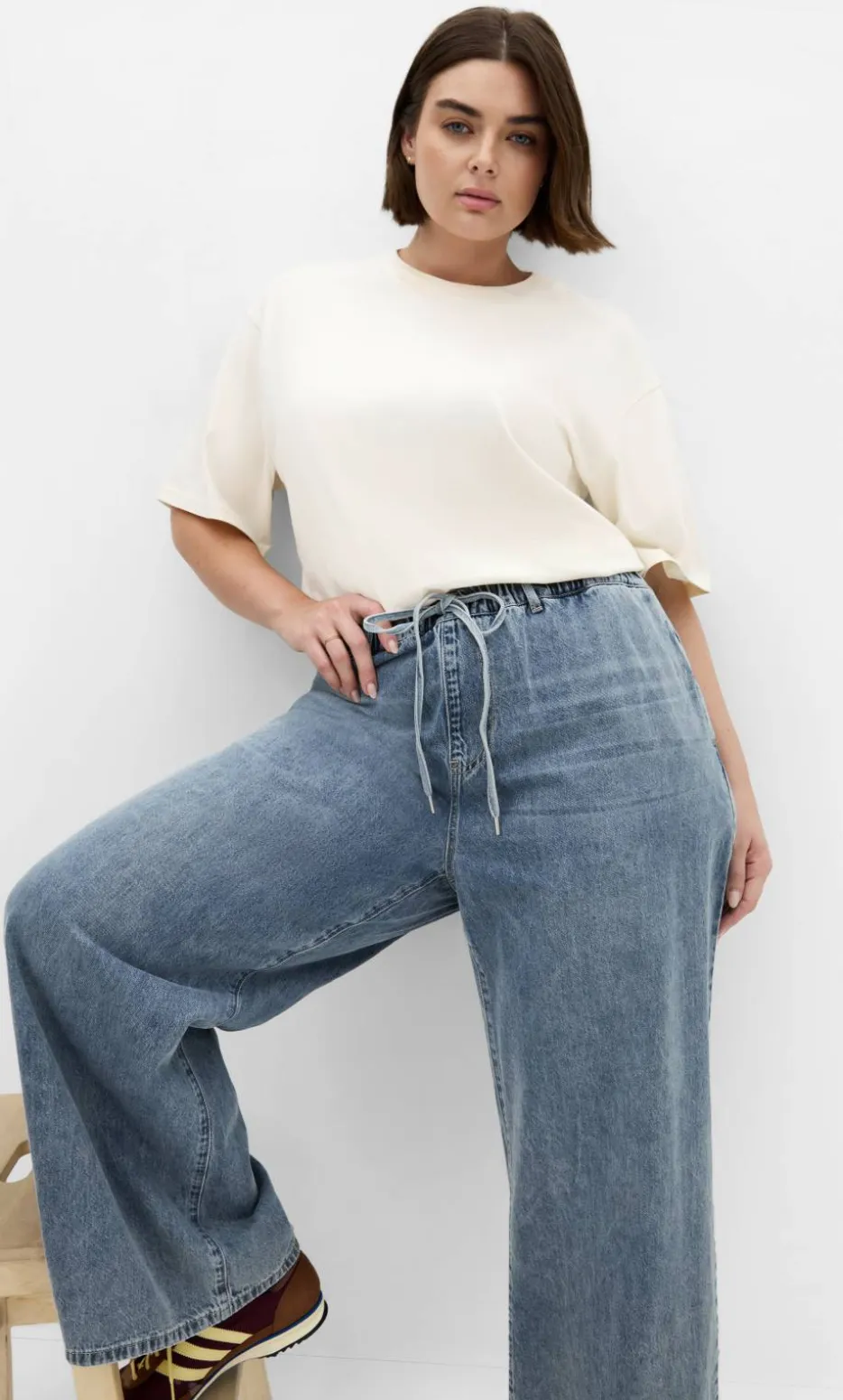 Jorja Wide Leg Denim Pant - light wash