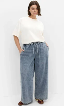Jorja Wide Leg Denim Pant - light wash
