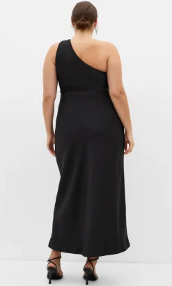 Joy One Shoulder Maxi Dress - black