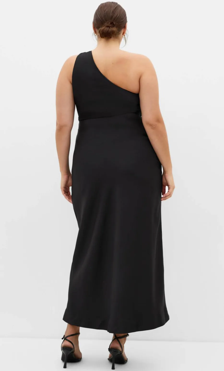 Joy One Shoulder Maxi Dress - black