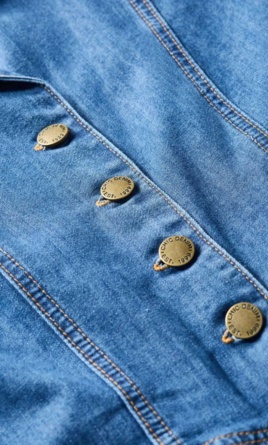 Kai Denim Mini Dress - mid wash
