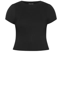 Karla Short Sleeve Tee - black