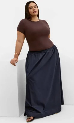 Karla Short Sleeve Tee - chocolate