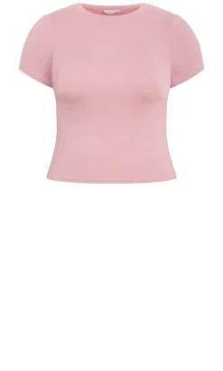 Karla Short Sleeve Tee - dusty rose
