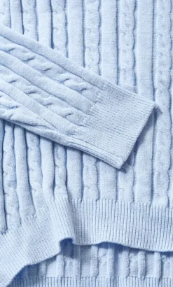 Kenia Crew Neck Knit Jumper - sky blue