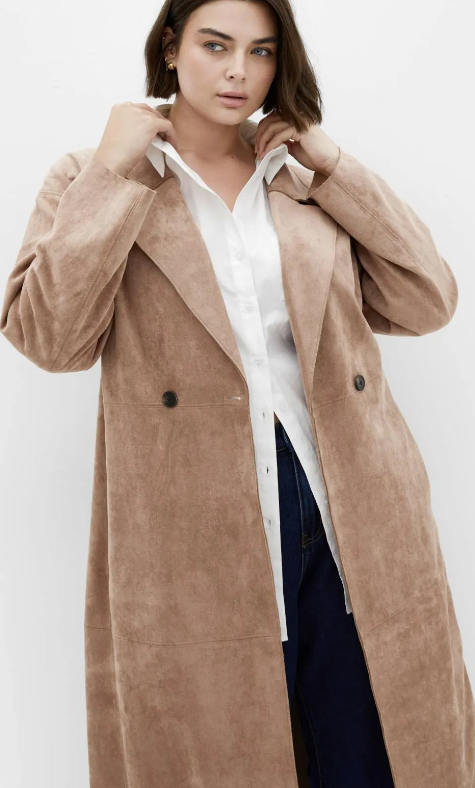 Kiara Longline Trench - caramel