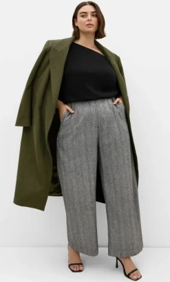 Kings Road Wide Leg Pant - herringbone