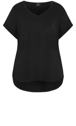Kiran Hi-Lo Tee - black