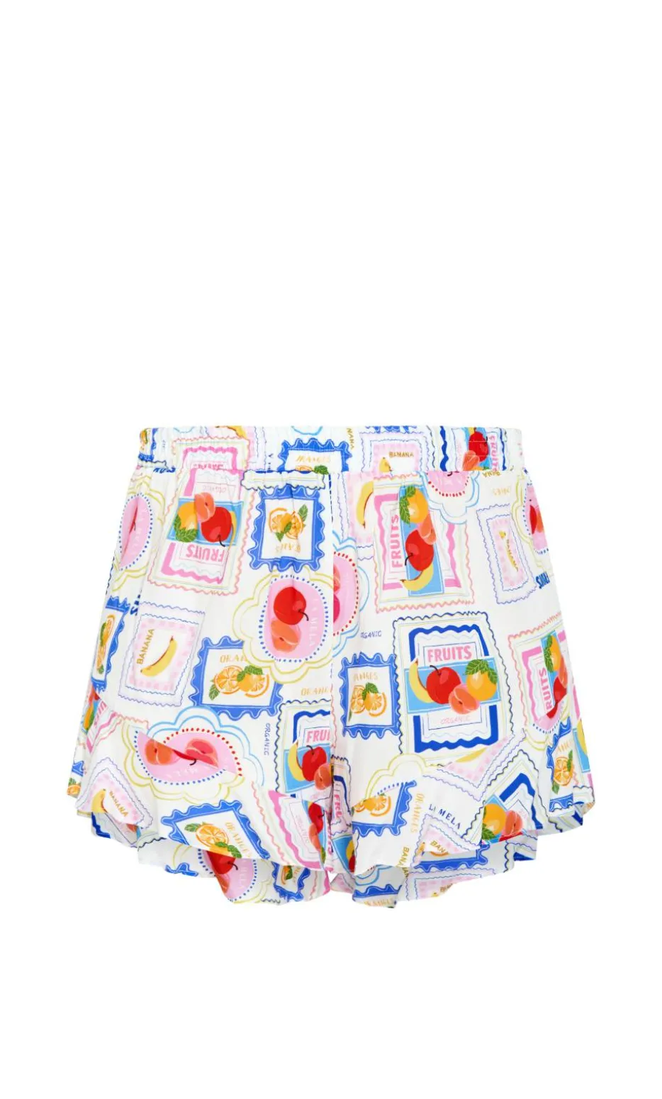 Kitty Citrus Print Pyjama Set - ivory