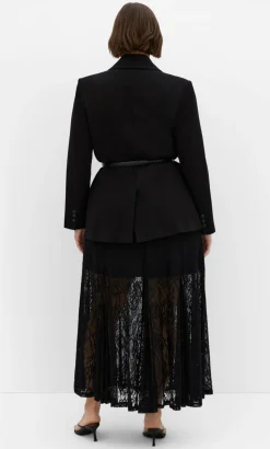 Lacey Maxi Skirt - black
