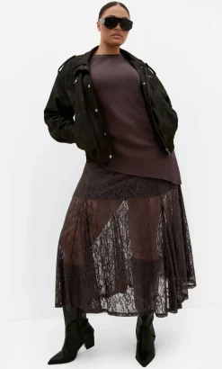 Lacey Maxi Skirt - espresso
