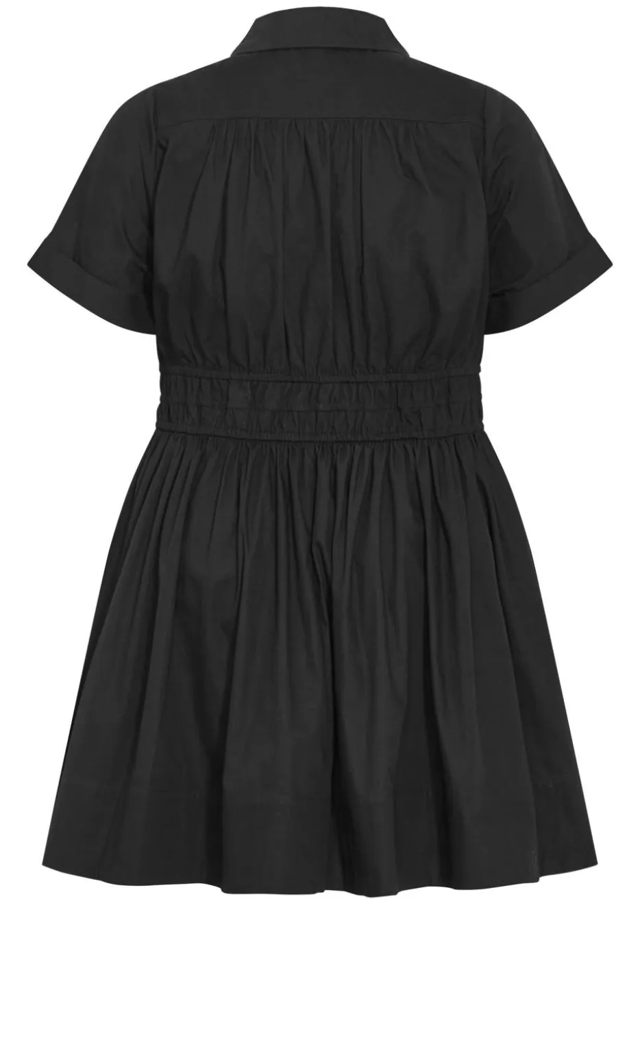 Lana Mini Shirt Dress - black