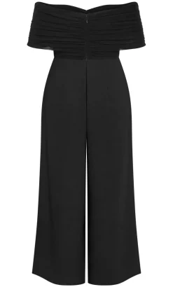 Lana Off Shoulder Jumpsuit - black