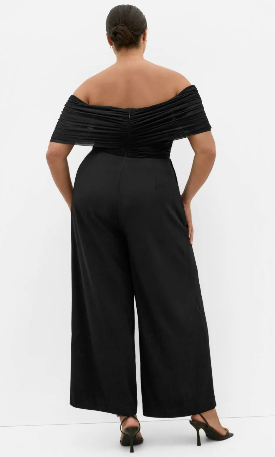 Lana Off Shoulder Jumpsuit - black