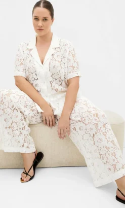 Lani Lace Pant - ivory