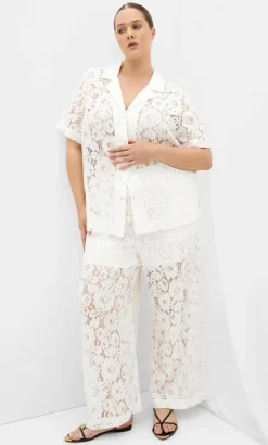 Lani Lace Pant - ivory