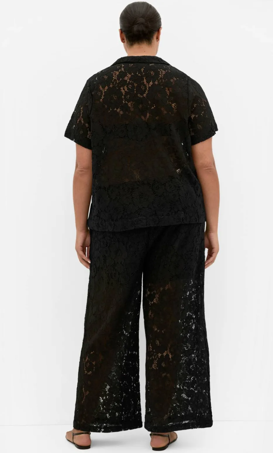 Lani Lace Shirt - black