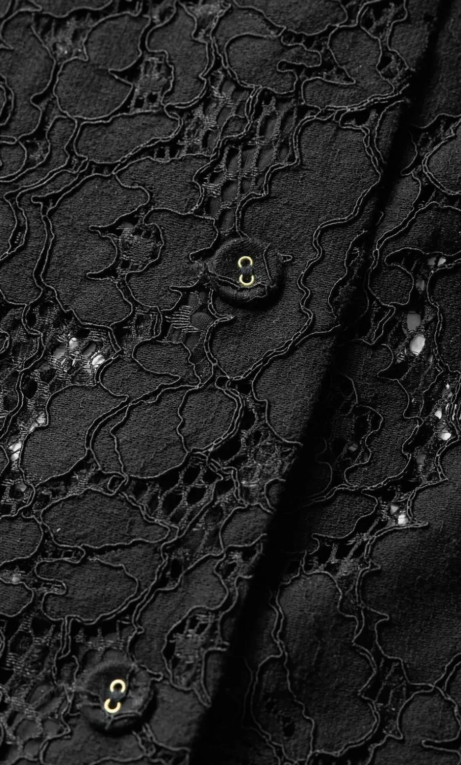 Lani Lace Shirt - black