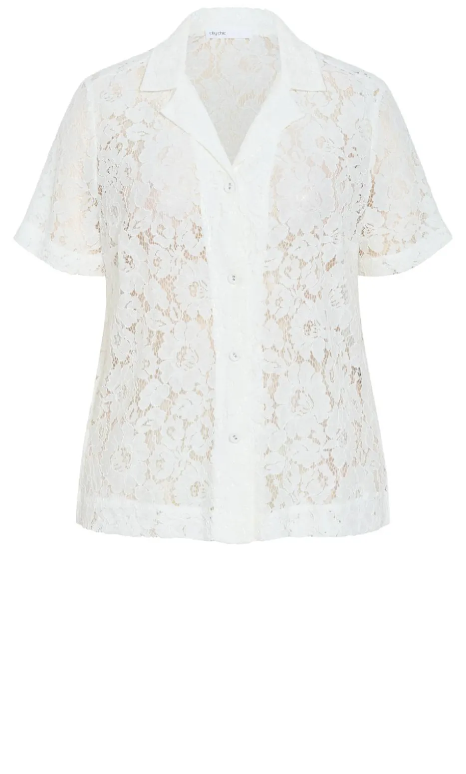 Lani Lace Shirt - ivory