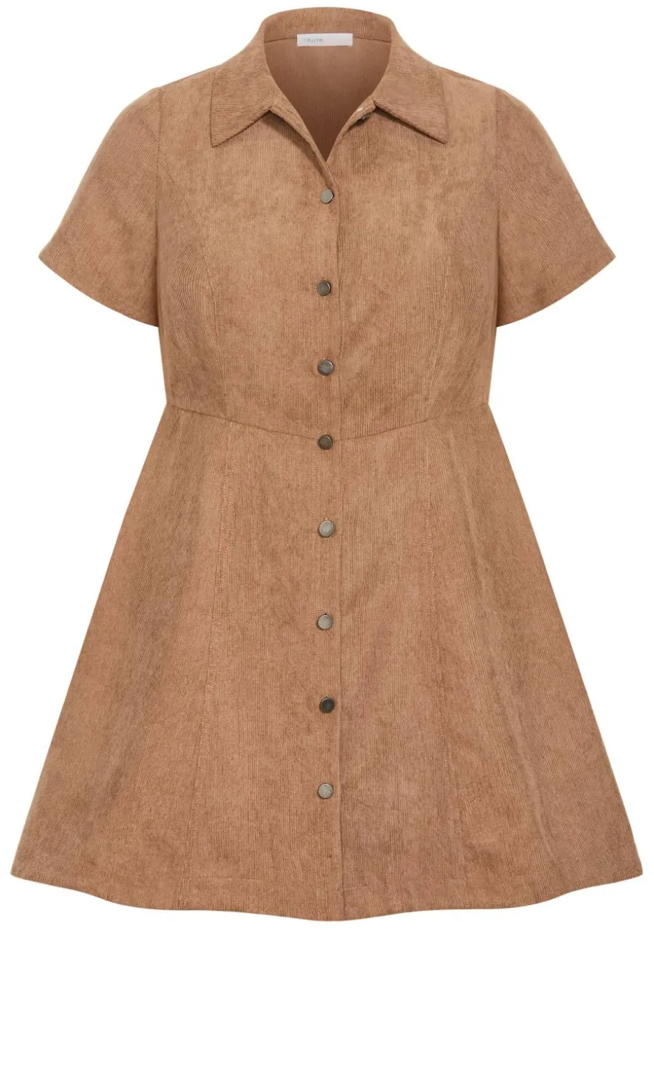Leia Short Sleeve Mini Dress - caramel