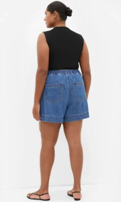 Lia Denim Short - mid wash