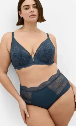 Lia Shorty - charcoal blue