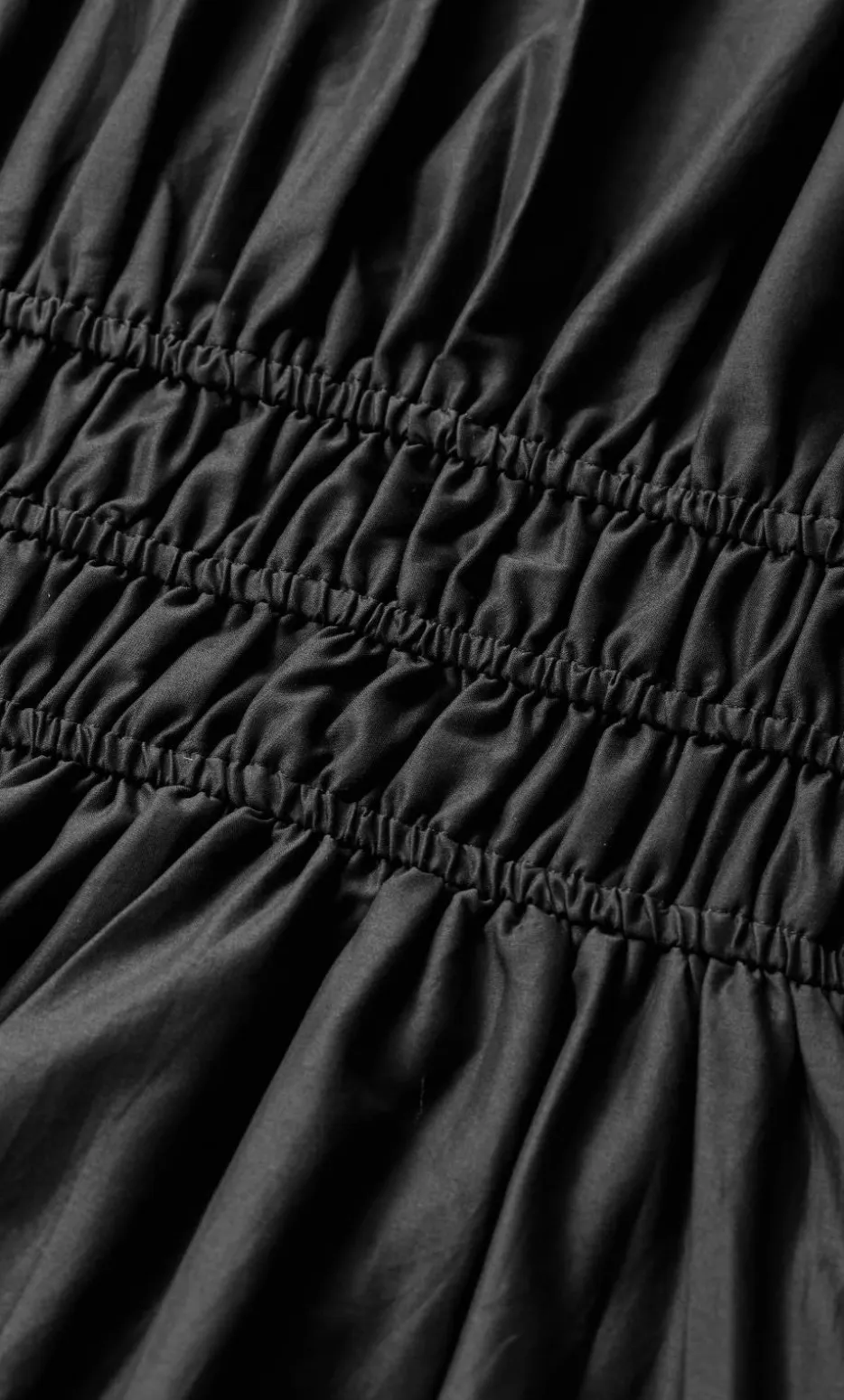Lillian Cotton Midi Dress - black