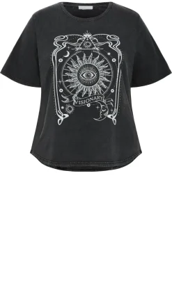 Lola Cotton Tee - black