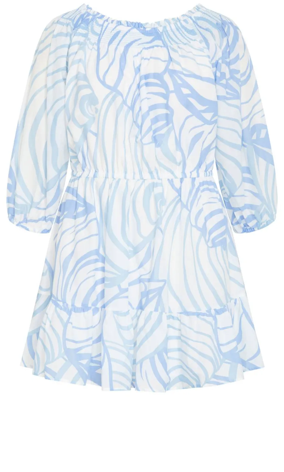Lorelai Print Dress - blue