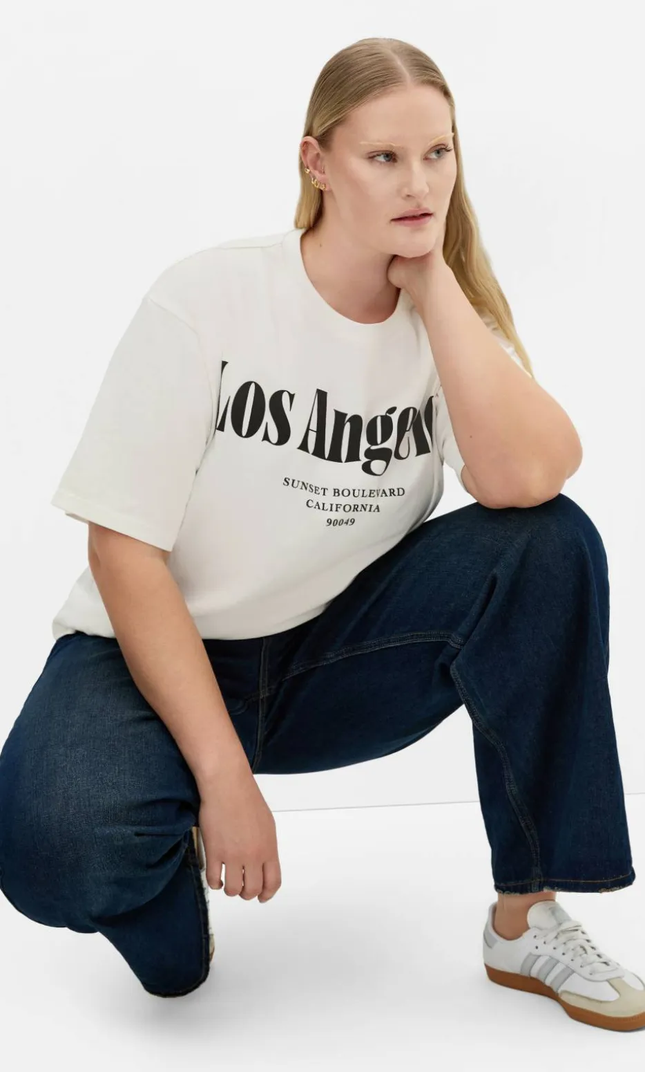 Los Angeles Cotton Tee - ivory