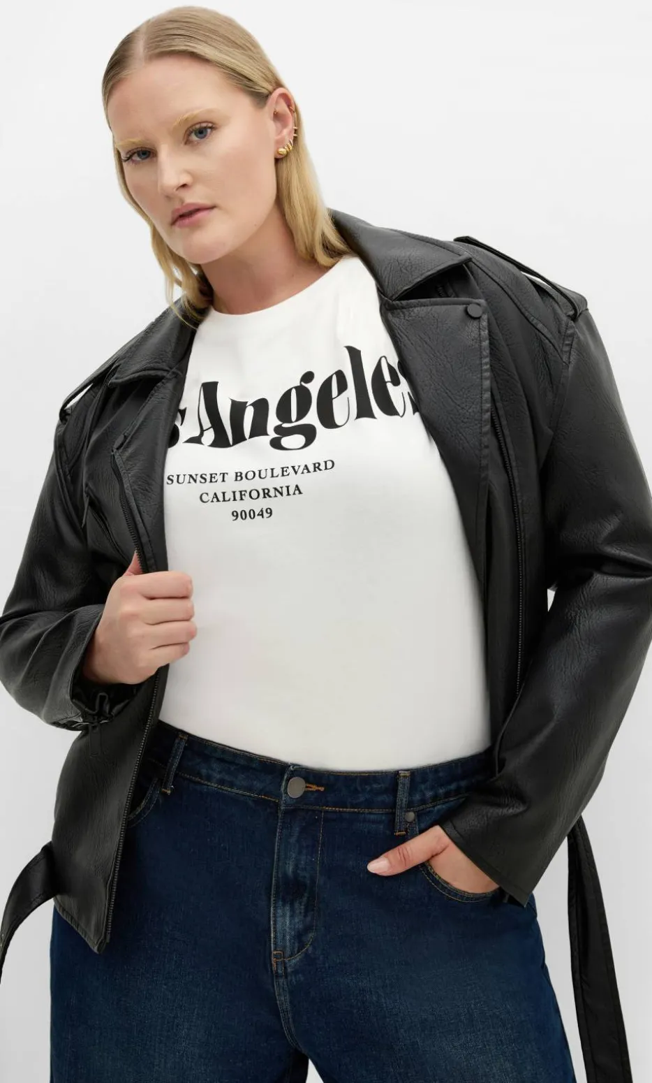 Los Angeles Cotton Tee - ivory