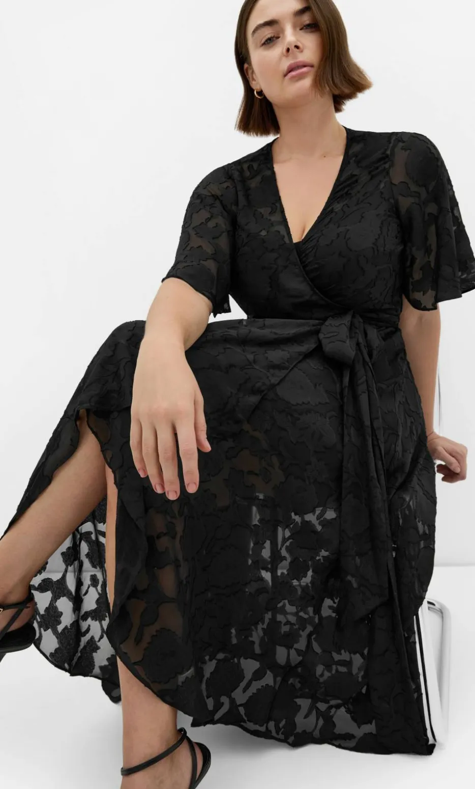 Love Wrap Maxi Dress - black