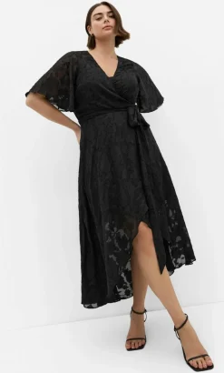 Love Wrap Maxi Dress - black